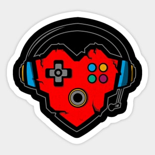 Gaming Heart Sticker